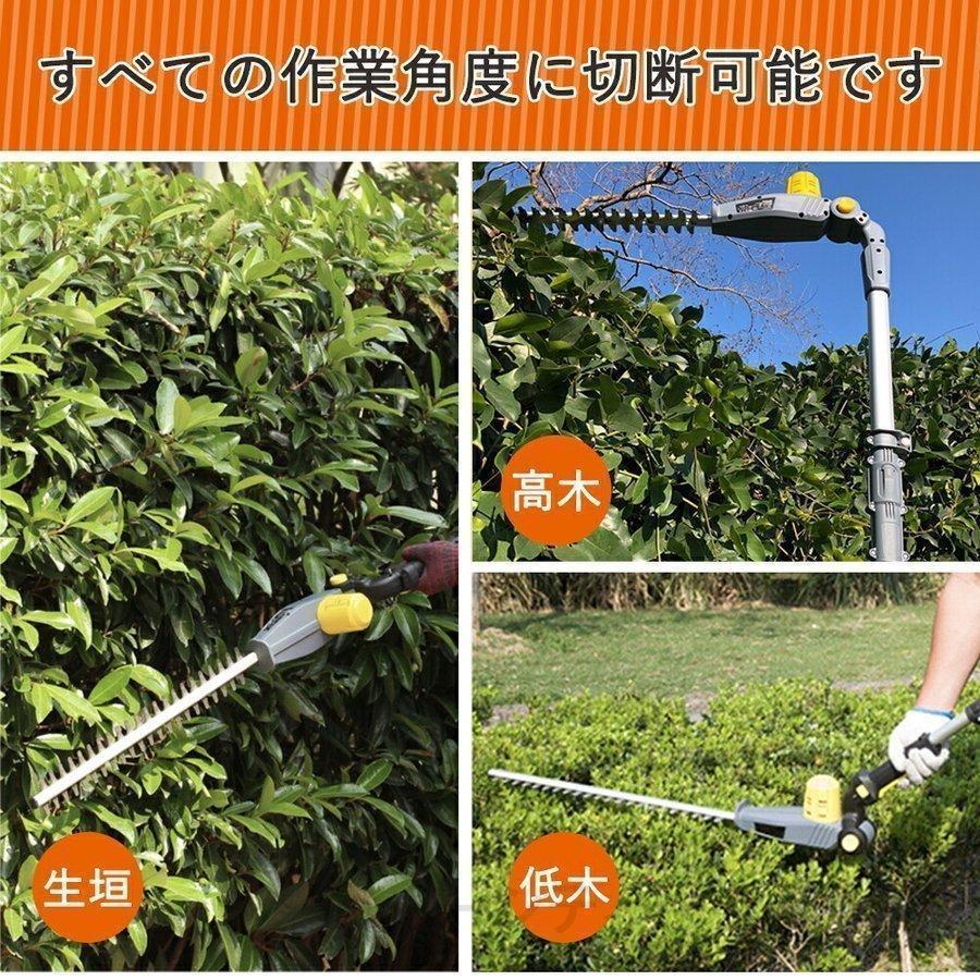 ⭐️完成品⭐️ 電動高枝バリカン コードレス ポールバリカン 伸縮式 伸縮式ガーデンバリカン 3段式 最長最大305ｍ 軽量 高枝切り バリカン ガーデン 【Q1764851807】(9481円)