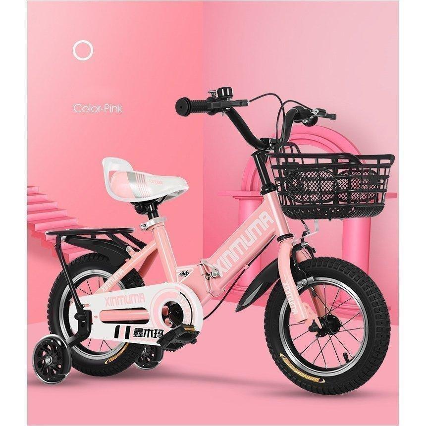 正規品 子供用自転車 折り畳み 折りたたみ コンパクト 12/14/16/18インチ 補助輪 幼児用 泥除け付き 男の子 女の子 3歳 4歳 5歳8歳9歳 【1800385502】(9672円)