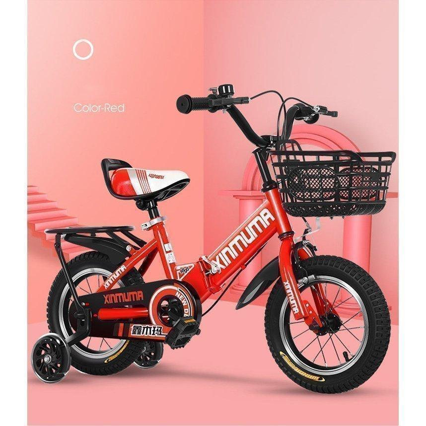 正規品 子供用自転車 折り畳み 折りたたみ コンパクト 12/14/16/18インチ 補助輪 幼児用 泥除け付き 男の子 女の子 3歳 4歳 5歳8歳9歳 【1800385502】(9672円)