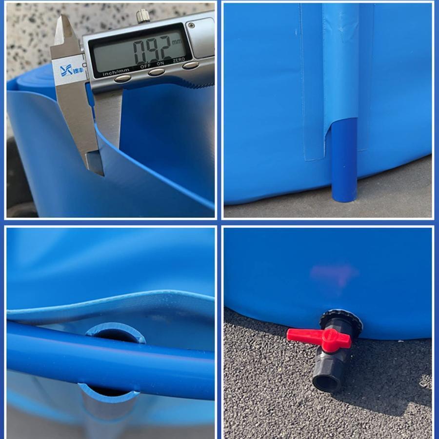 【早い者勝ち！】 ラウンド キャンバス 養魚池 プール 金属製ブラケット付き 大型 折りたたみ 子供用プール 水槽 鯉の飼育に 農業用 設置が簡単 【1950226186】(10477円)