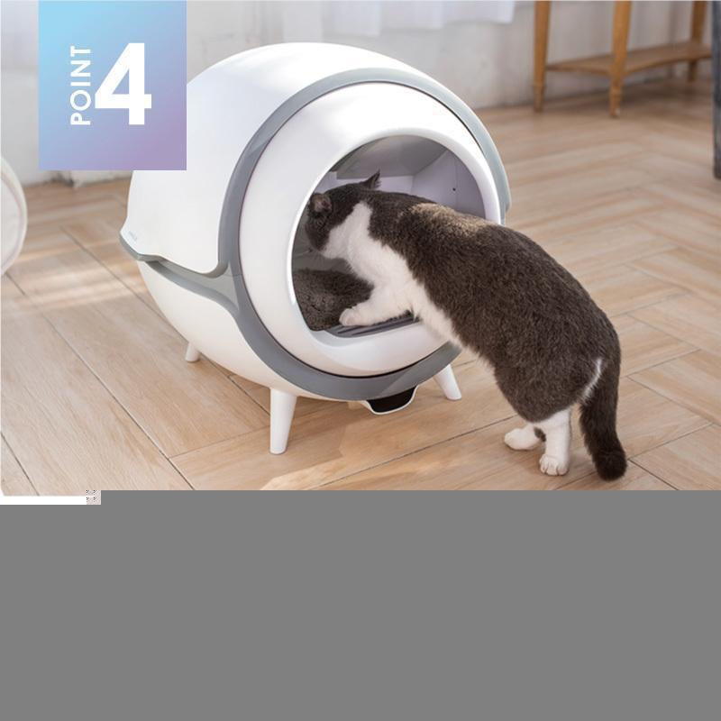 ★11時間以内発送★美品 猫 トイレ 全自動トイレ 猫用 トイレ 大型 多頭飼い 猫トイレ本体 おしゃれ 猫 自動トイレ消臭 猫砂 掃除 飛び散り防止 UV消毒 掃除簡単 重量監視 ねこ ネコ 【7946064440】(28316円)