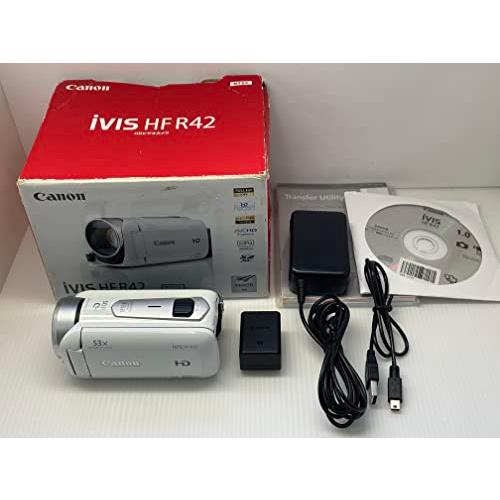 特別セール品】Canon デジタルビデオカメラ iVIS ホワイト R42 内蔵
