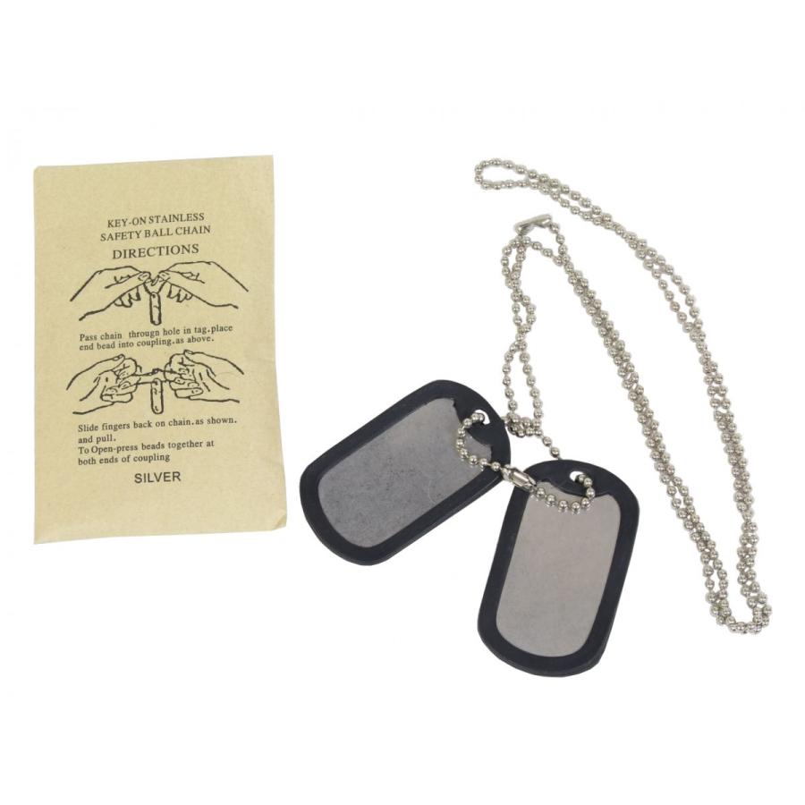 ドッグタグ アメリカ軍 USA MILITARY（ミリタリー） アメリカ軍 ドッグタグ レプリカ シルバー