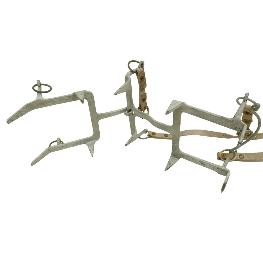 イタリア軍 ヴィンテージ アイゼン クランポン 28cm ※表記43 革帯要修理 画像現品a | MILITARY | 02