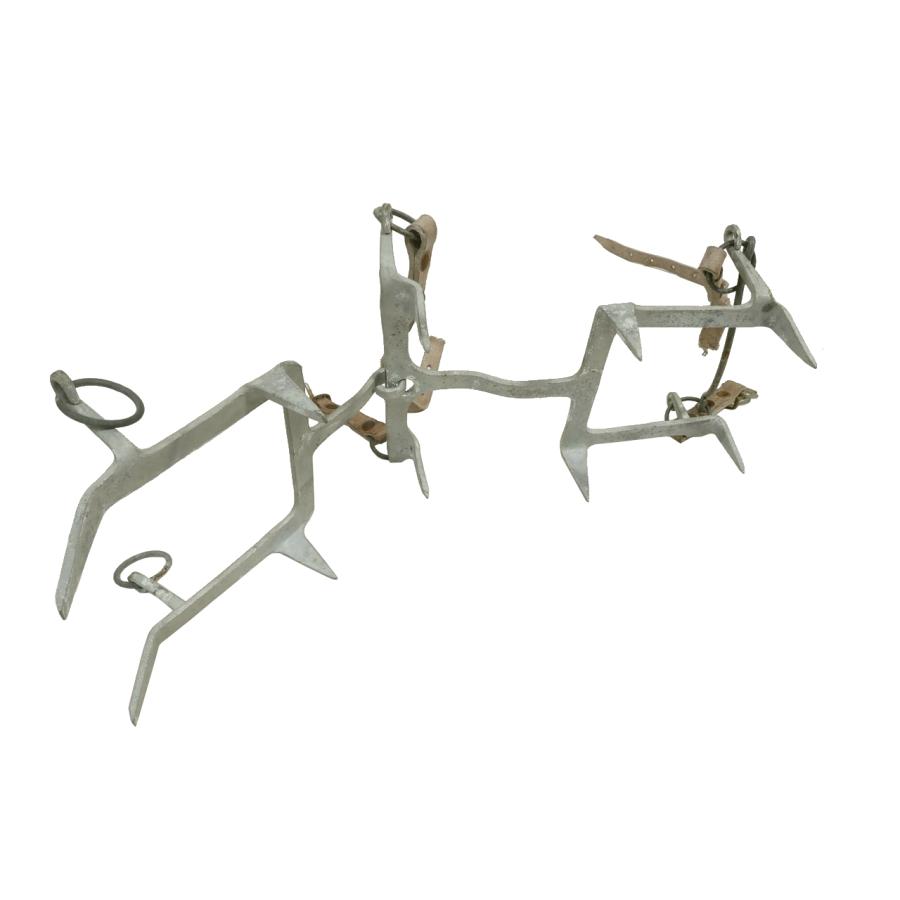 イタリア軍 ヴィンテージ アイゼン クランポン 28cm ※表記43 革帯破損 画像現品b | MILITARY | 02