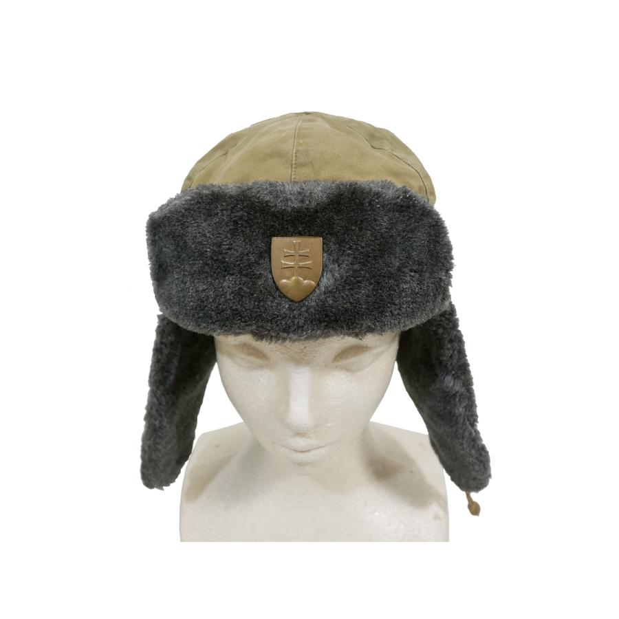 チェコスロバキア軍帽 チェコ軍 サービスキャップ 制帽 OD 【新品デッドストック