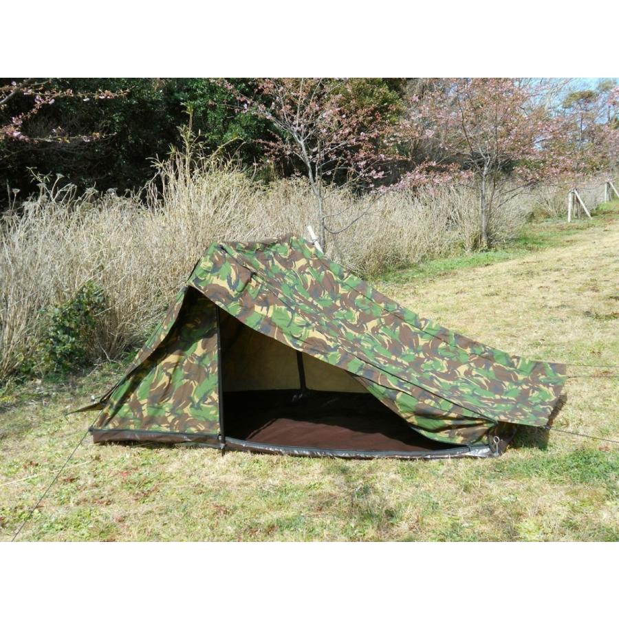 MILITARY オランダ軍 テントセット DPMカモ ポール・ペグ付き