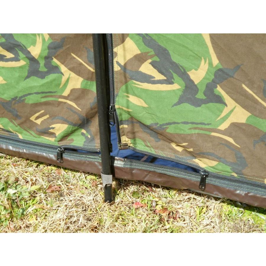 MILITARY オランダ軍 テントセット DPMカモ ポール・ペグ付き