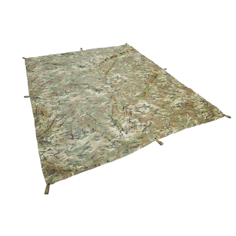 MILITARY イギリス軍 バシャ タープ MTPカモ 258cm×218cm 破れ穴 MILITARY イギリス軍 バシャ タープ MTPカモ 258cm×218cm 破れ穴