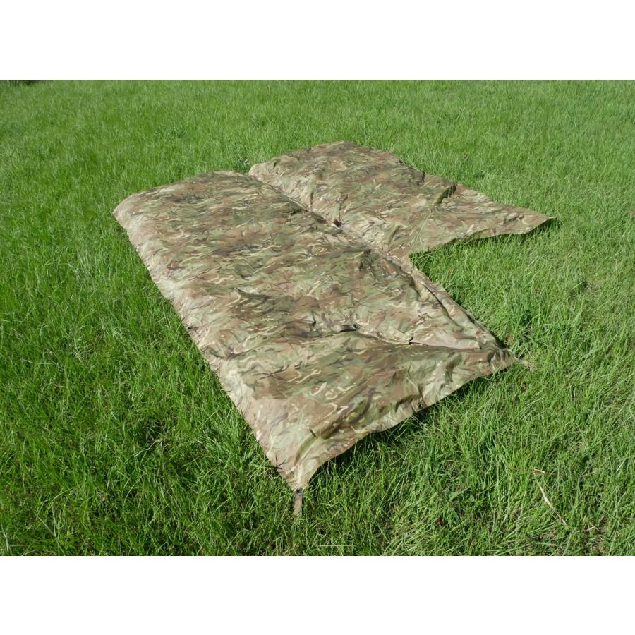 MILITARY イギリス軍 バシャ タープ MTPカモ 258cm×220cm 欠損 MILITARY イギリス軍 バシャ タープ MTPカモ 258cm×220cm 欠損