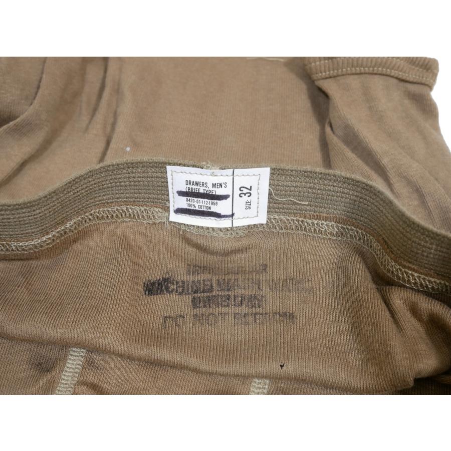 MILITARY アメリカ軍 ブリーフ パンツ 下着 ブラウン 30、32