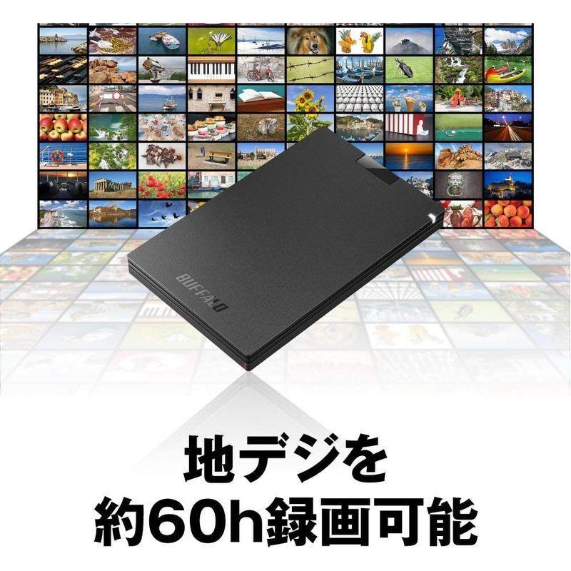 BUFFALO TV録画・取付可能 外付ポータブルSSD 480GB SSD-PGT480U3-BA｜lightblue-tokyo｜04