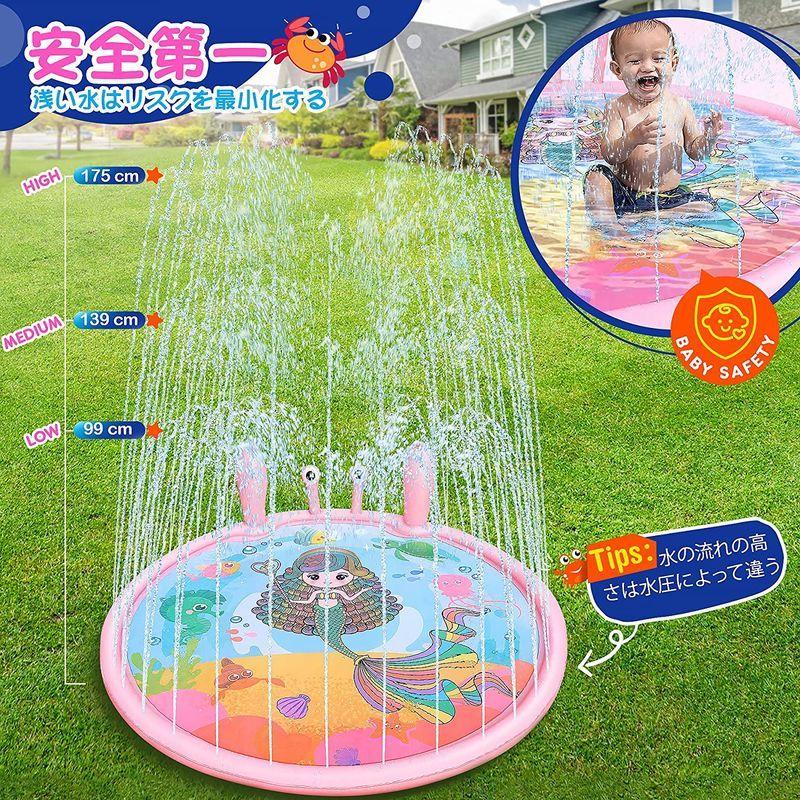 市場 ウォータースライド 子供用サーフボード 親子遊び 水遊び 水スライド 子供用 噴水プールトイ ウォータースライダー