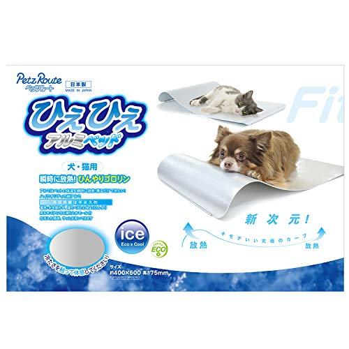 ペッツルート ひえひえアルミベッド 外気温が38以下の場所で 平らな床面で使用してください