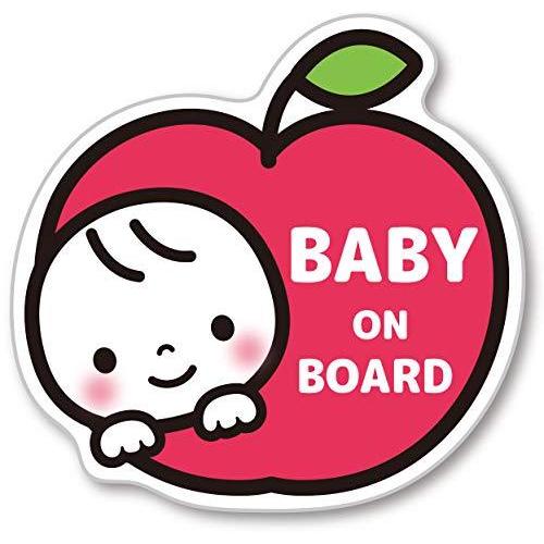  赤ちゃん乗っています Baby On Board マグネット ステッカー サイン (マグネット, No,8)