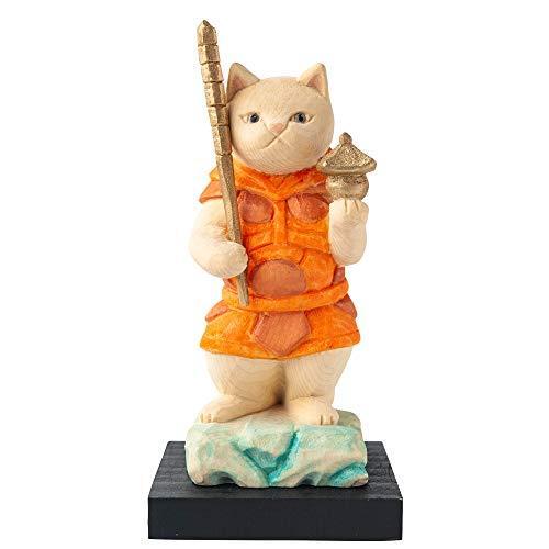 新着20%Off 猫buddha 猫福神 毘沙門天さま 仏屋さかい原型監修＿七福神 イSム 仏像ワールド 招き猫 置物 （NB７びしゃもんてん