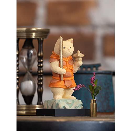 新着20%Off 猫buddha 猫福神 毘沙門天さま 仏屋さかい原型監修＿七福神 イSム 仏像ワールド 招き猫 置物 （NB７びしゃもんてん