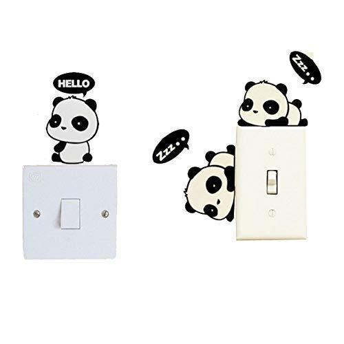 ウォールステッカー 電源スイッチ ステッカー 可愛い パンダ 壁紙 シール 飾り インテリア 防水 ステッカー 電気スイッチ飾り 剥がせる おしゃれ A B08p5vcp3s 2225 Lightdeヤフー店 通販 Yahoo ショッピング