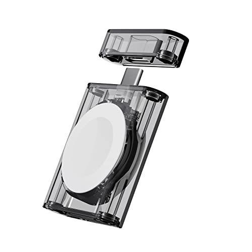 「PITAKA」Apple Watch対応 充電器 Power Dongle MFi認証 持ち運び便利 ワイヤレス磁気充電器 Apple Watch Series 7/6/SE/5/4/3/2/1 全シリーズ対応