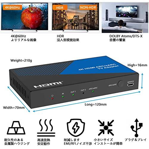 BUNGPUNG HDMI ARC/eARC 音声分離器 オーディオ アダプター BUNGPUNG HDMI ARC/eARC 音声分離器 - メルカリ