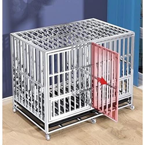 OLMMT ペット かご キャリーバック 厚 大型 小型 中型犬 クレート おしゃれ 鉄製 ステンレス鋼? 隔絶式設計 (B-110) （まとめ）おくだけ吸着ペット用撥水タイルマット 同色20枚入 アイボリー（ペット用品）〔×12セット〕