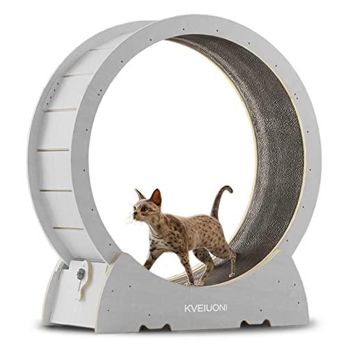 KVEIUONI 猫 ランニングマシン 運動不足解消 キャットホイール 低騒音 ランニングホイール 爪研ぎ ローラーミュ? 