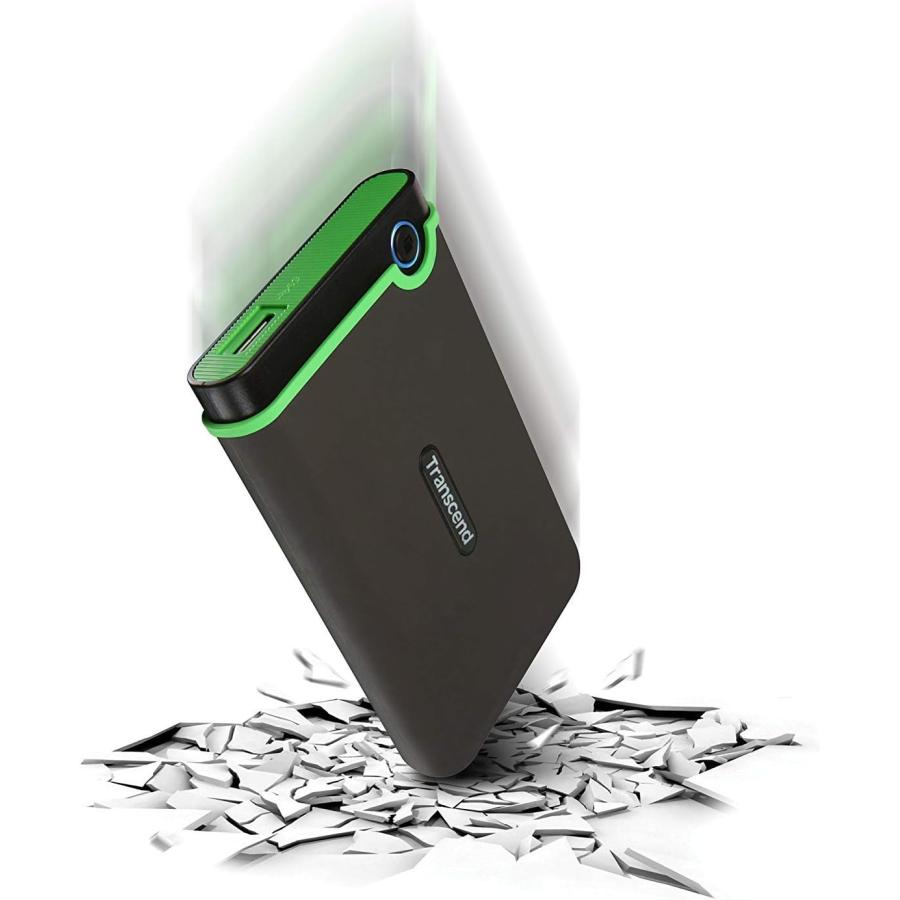 Transcend ポータブルHDD 1TB 耐衝撃 スリムタイプ USB3.1 Gen1