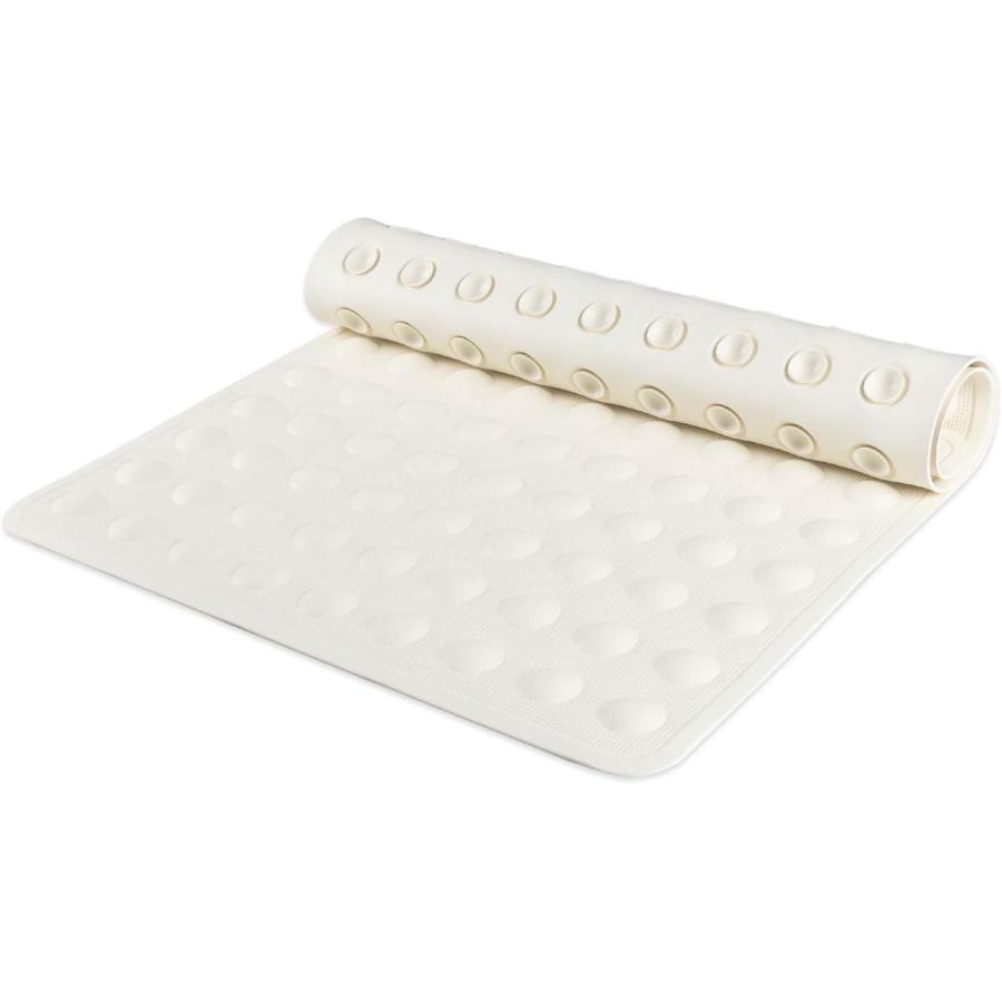 IRETION お風呂 すべり止めマット 浴槽 40×70cm 天然ゴム製 お風呂マット 介護 転倒防止 吸盤付き 柔らかい (ベージュ) |  | 01