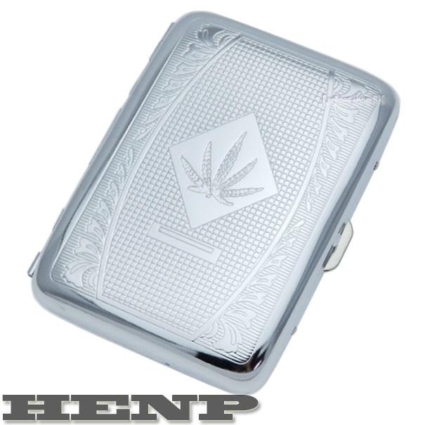 HEMP ヘンプ柄 シガレットケース 85mm S-16本収納【ネコポス対応商品/日時指定不可】｜lightersk