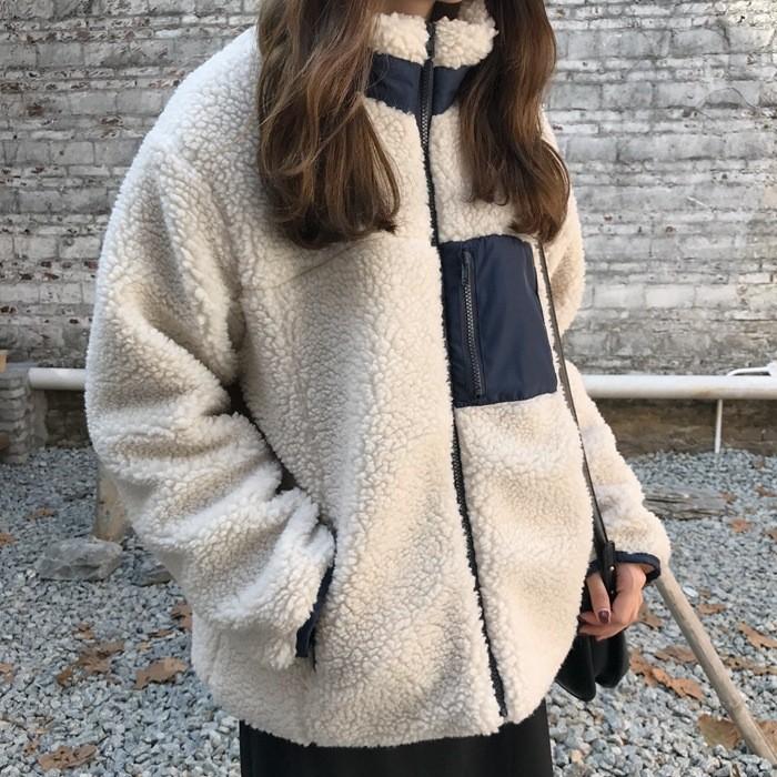 ボア ブルゾン 秋冬 レディース 女性用 起毛 ボアフリース