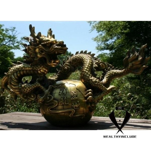 龍 龍神 【真鍮製】特大 開運 龍置き物