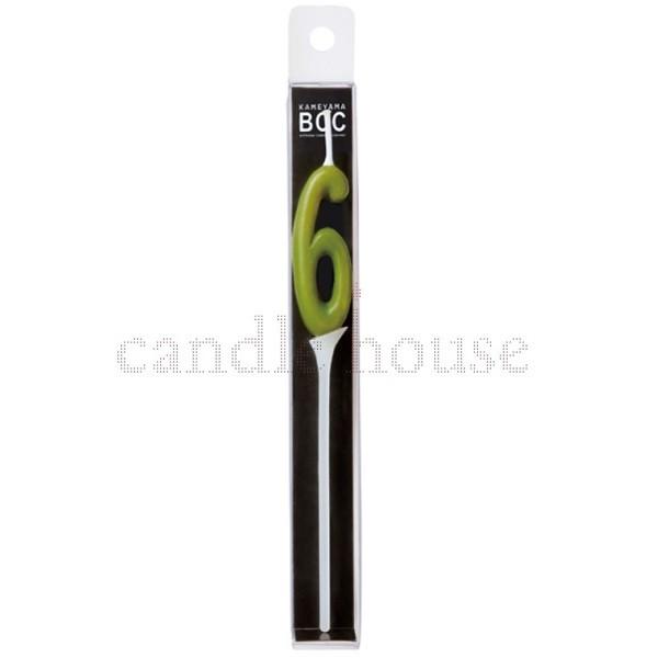 ケーキ用キャンドル ナンバーキャンドルミニ ６番 オリーブ パーティー 誕生日用 92 以上節約