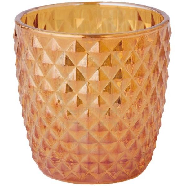 メーカー公式ショップ キャンドルホルダー オーロラスタッズグラス ゴールド アロマキャンドル クリアカップキャンドル用 キャンドル