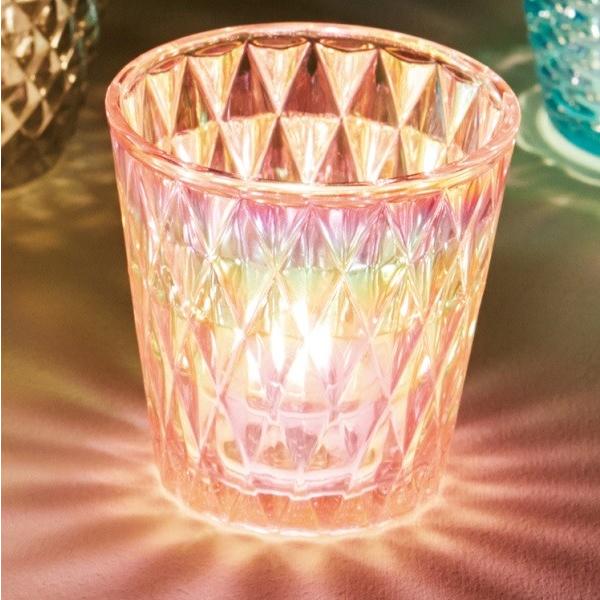 キャンドルホルダー オーロラダイヤグラス ピンク アロマキャンドル クリアカップキャンドル用 キャンドルグラス カメヤマ製 Sj608 00 00pk 雑貨ライトハウス 通販 Yahoo ショッピング