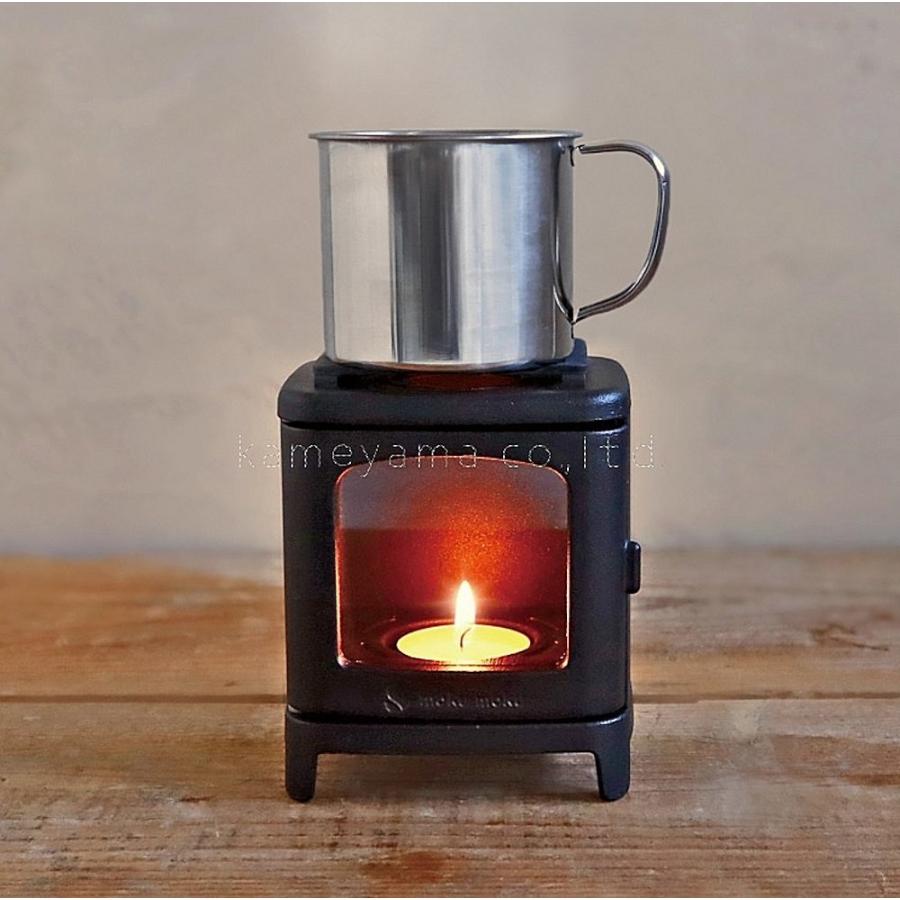 ちいさなまきストーブセット プラス コーヒーウォーマー カメヤマ キャンドル WOOD STOVE MINI 専用ロストル ＆ コーヒーウォーマー キャンドル セット｜lighthouse｜06