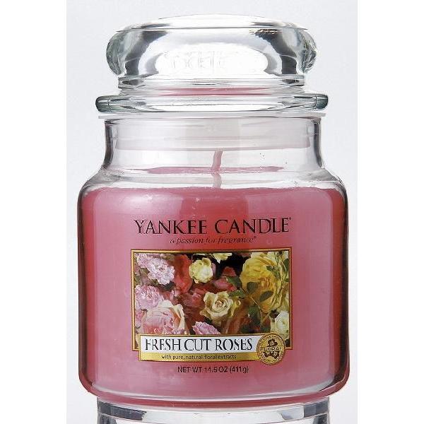 正規販売店 アロマキャンドル ヤンキーキャンドル ジャ M フレッシュカットローズ Matz Group