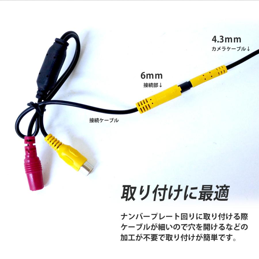 バックカメラ モニターセット バックミラーモニター 4.3インチ 二画面