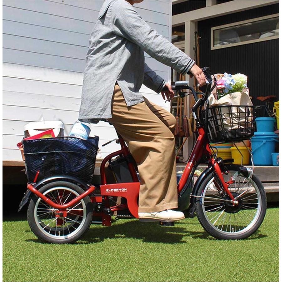 電動アシスト三輪車 LEDライト付き ワンタッチコントローラー スイング