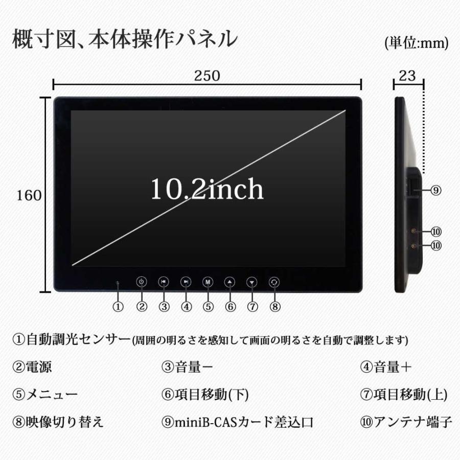 車載テレビ　モニター　トラック　テレビ mt070rc-25.jpg