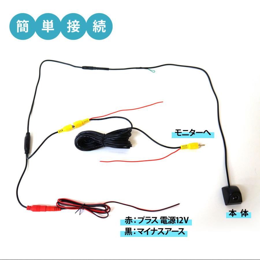 オンダッシュモニター 4.3インチ バックカメラセット 2画面 12V 対応