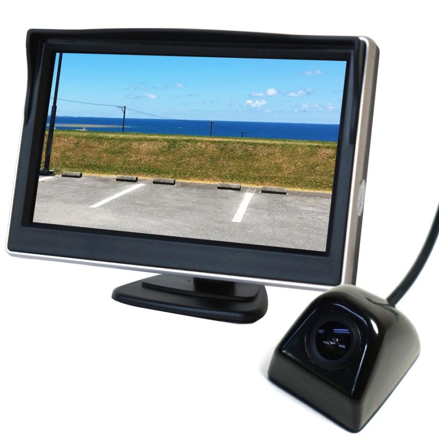 オンダッシュモニター5インチ バックカメラセット 12V 対応 バック連動