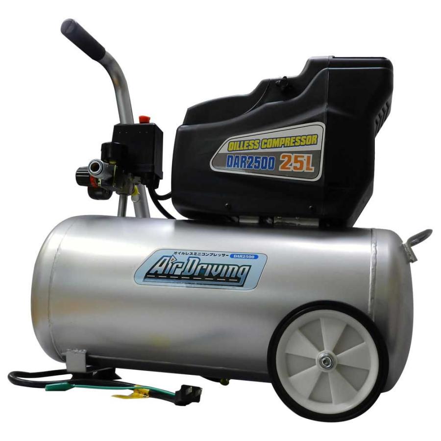 INAHO オイルレス エアーコンプレッサー 25L AI-2500MR 未使用品 INAHO HEIZ 稲穂 オイルレス エアコンプレッサ 25L 一般圧対応 A1
