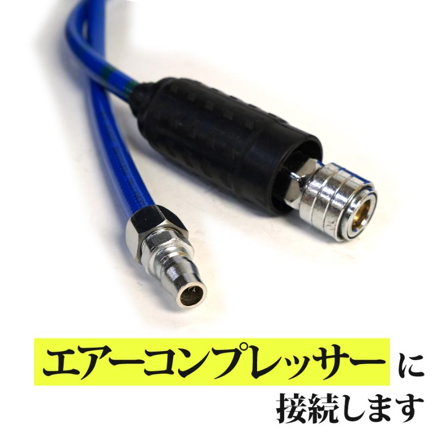 エアーホースリール 15m 自動巻き上げ 天吊りフック ブラケット付 壁掛 天吊り式 送料無 DP015 |  | 05