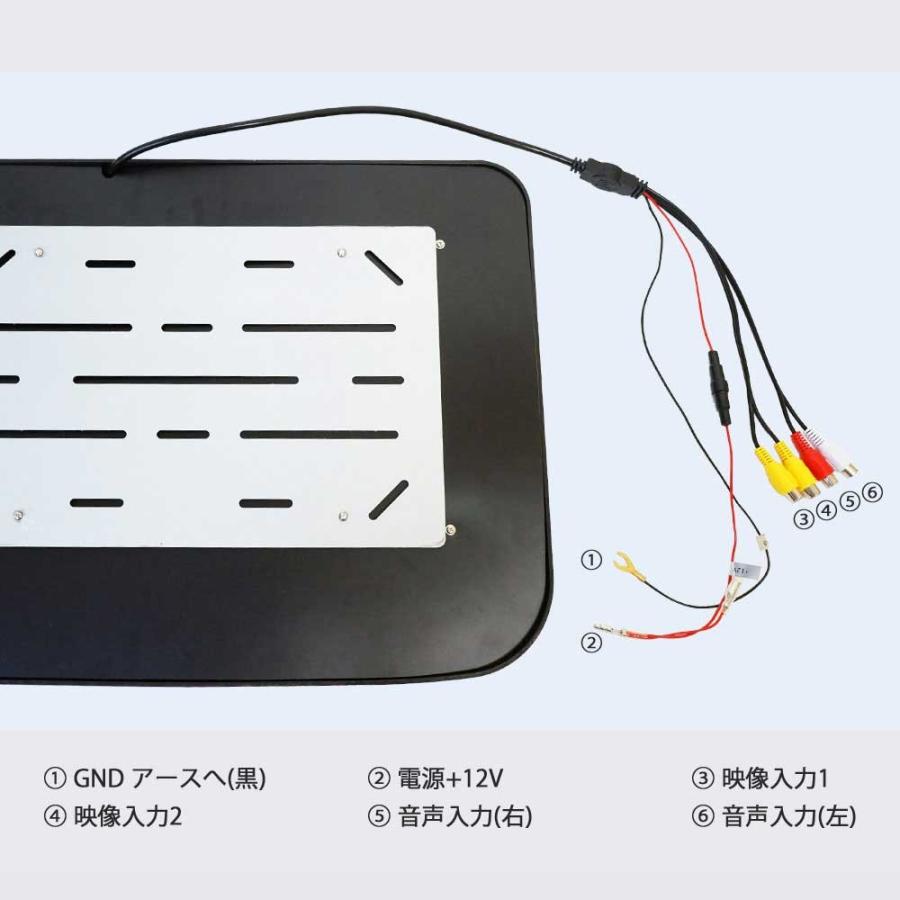 フリップダウン モニター 14.1インチ DVD プレイヤー 内蔵 スピーカー