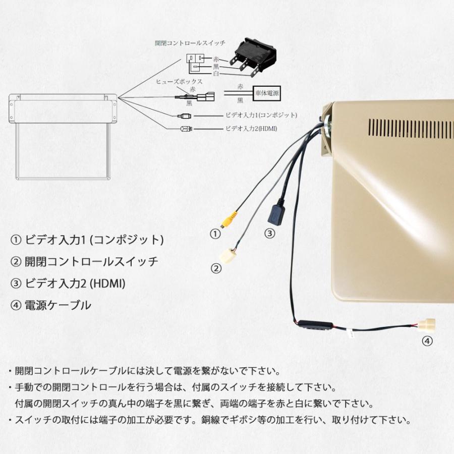 車載24インチ 電動開閉 大画面モニターシステム 24V仕様 【公式通販】