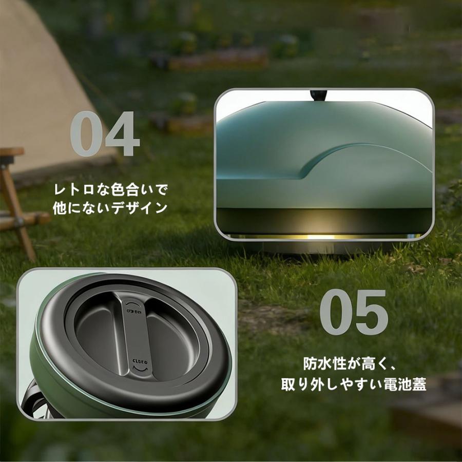 LEDランタン 乾電池式 IPX4防水 無段階調光 キャンプライト アウトドア おしゃれ レトロ 充電不要 屋外 屋内 防災 停電 K1018 |  | 07