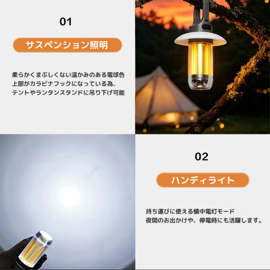 LEDランタン キャンプ 充電式 懐中電灯 多機能 2wayミニランタン