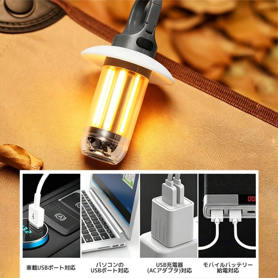 LEDランタン キャンプ 充電式 懐中電灯 多機能 2wayミニランタン