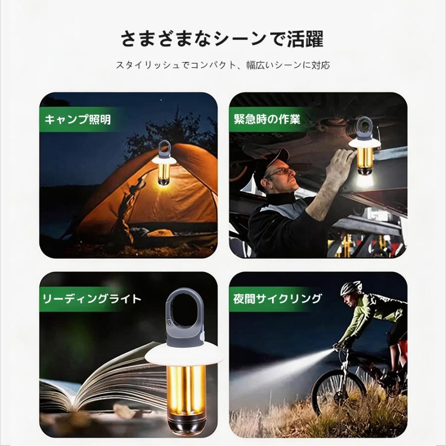 LEDランタン キャンプ 充電式 懐中電灯 多機能 2wayミニランタン