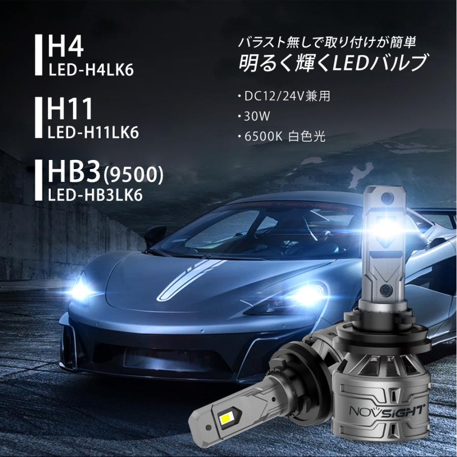 LED ヘッドライト 13000lm H4 Hi/Lo HB3 H11 爆光 6500k